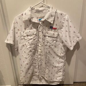 Magellan Fish Gear Shirt Relaxed Fit Houston Rodeo Texas Women Medium
